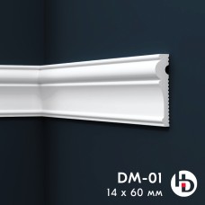 Плинтус потолочный молдинг XPS DM01 (60*14 мм)