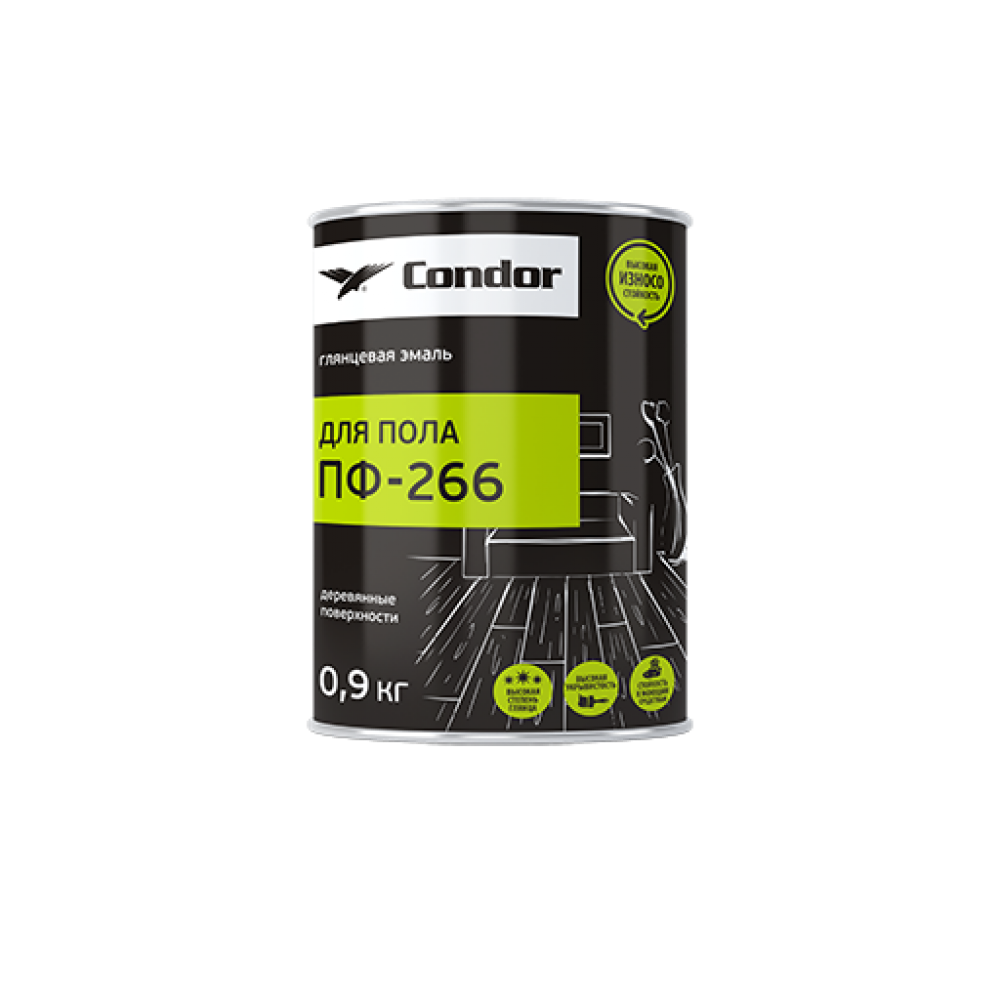 Эмаль для пола Красно-коричневая Condor 1,8 кг
