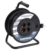 Удлинитель на катушке  30м 4гн с/з, 3х1,5мм2