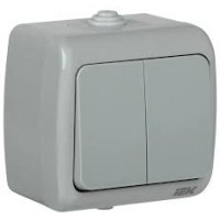 Выключатель 2кл. наруж. устан. ВС-20-2-0-А 10А IP54 AQUATIC IEK