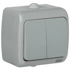 Выключатель 2кл. наруж. устан. ВС-20-2-0-А 10А IP54 AQUATIC IEK