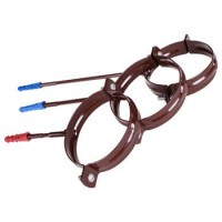 Крепление трубы Profil метал  75/160 коричневое ЗАКАЗ