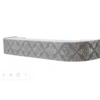 Карниз потолочный 3-рядный Клевер Серый 180см 8см РАСПРОДАЖА ХХХ