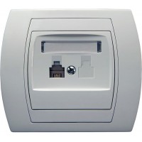 Розетка GPT-1J 389 телефонная одинарная