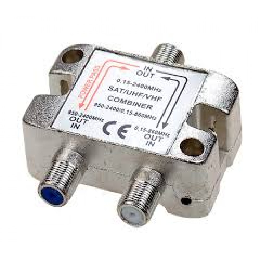 Разветвитель ТВ SAT/UHF-VHF Combiner mini,5-2400МНz,имп.