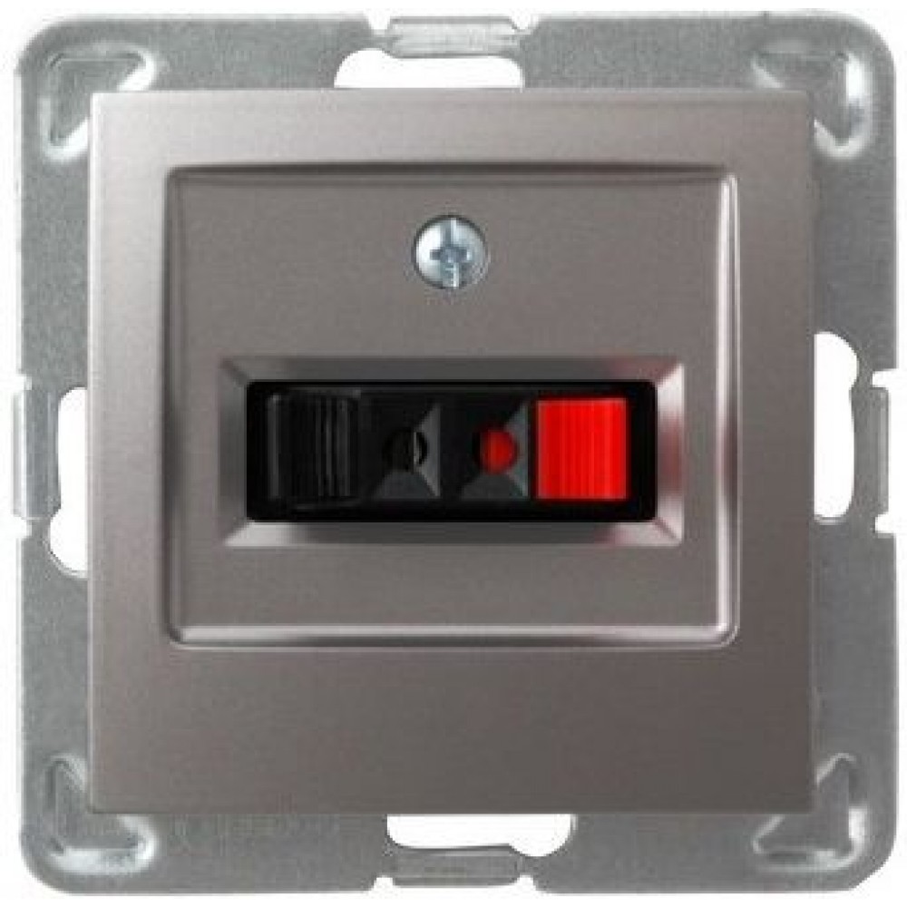 Розетка GG-1Y/M/23 1039 аккустическая одинарная (без рамки)