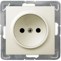 Розетка GP-1Y/M/27 1013 одинарная б/з (без рамки)