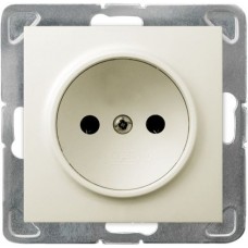 Розетка GP-1Y/M/27 1013 одинарная б/з (без рамки)