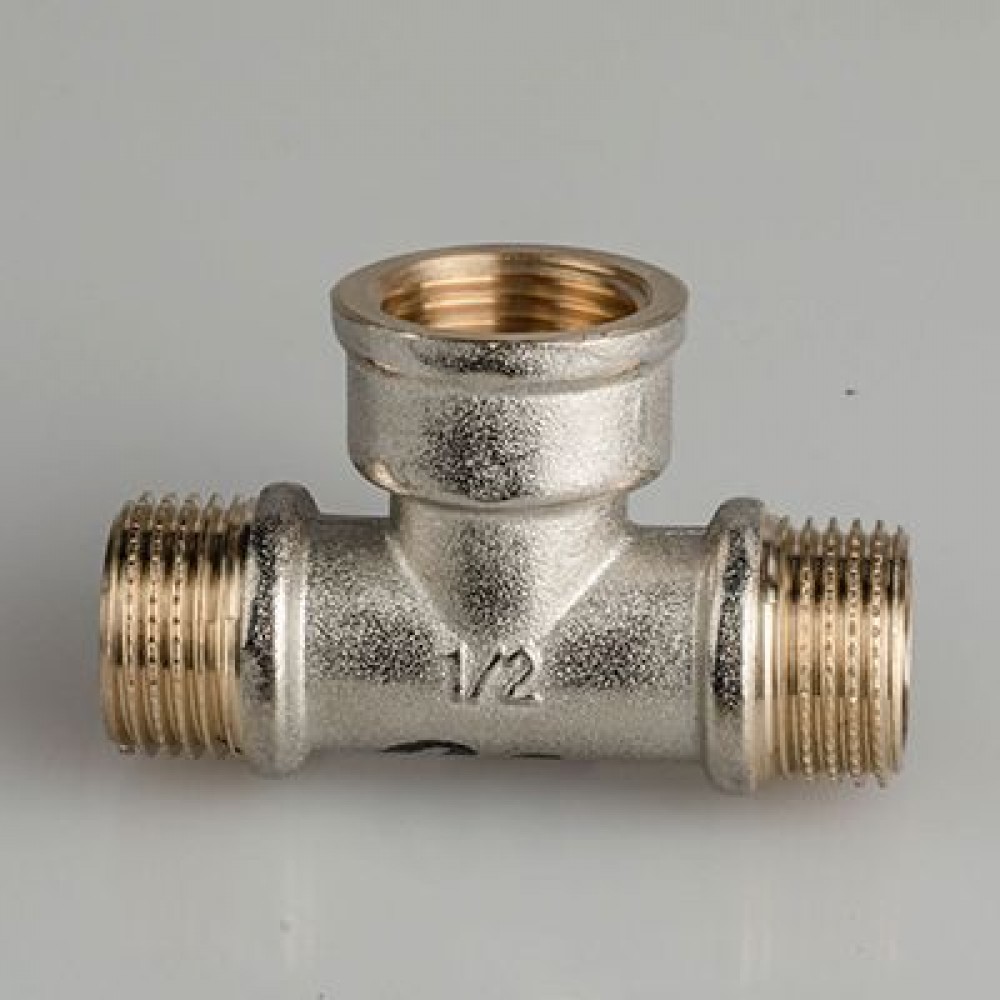 Тройник латунь   1/2"РН/РВ/РН 02379