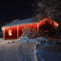 Гирлянда-конструктор Бахрома 64LED Белый теплый  2*1м (мигающая) 55017 АКЦИЯ 20%