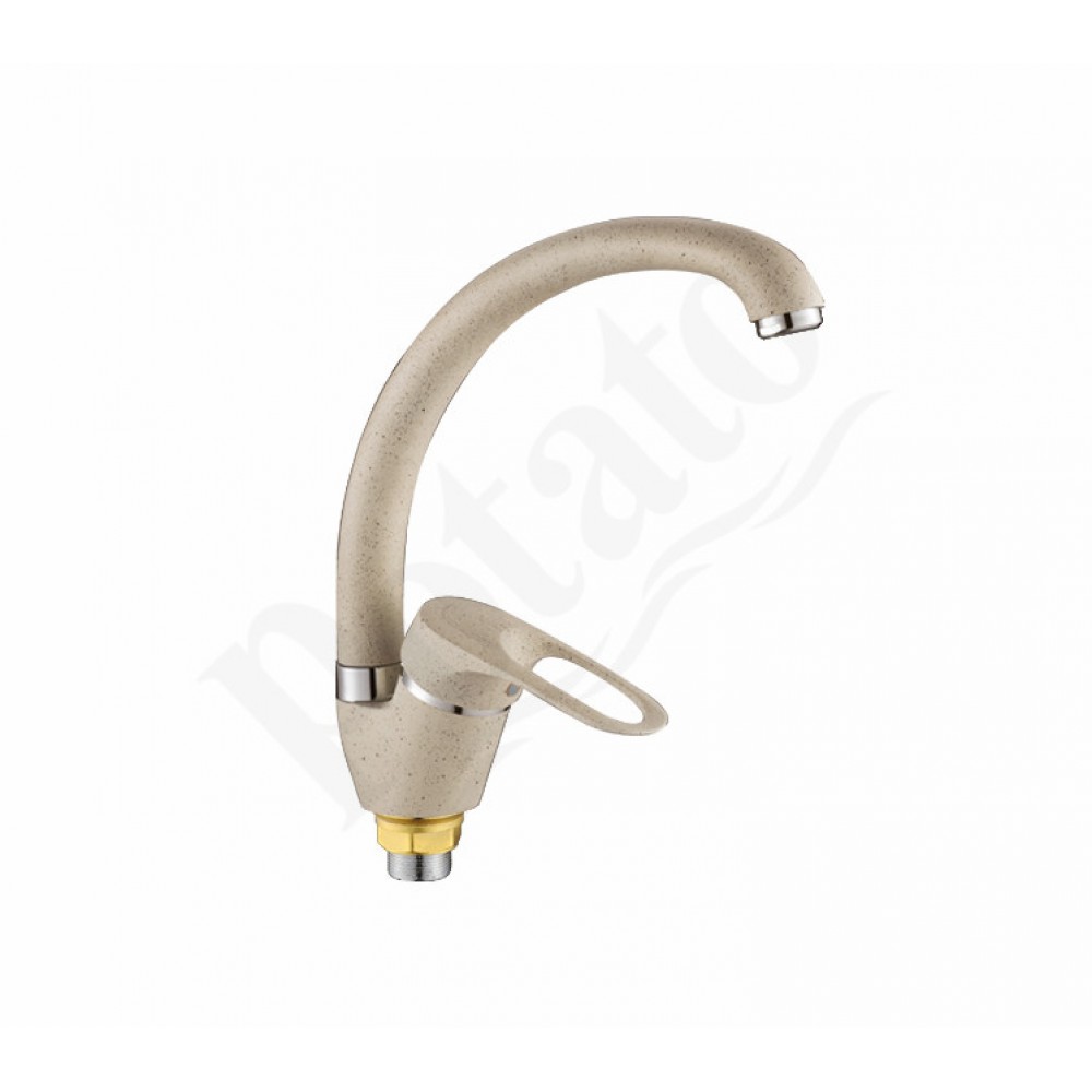 Смеситель для раковины литой черный (8404)