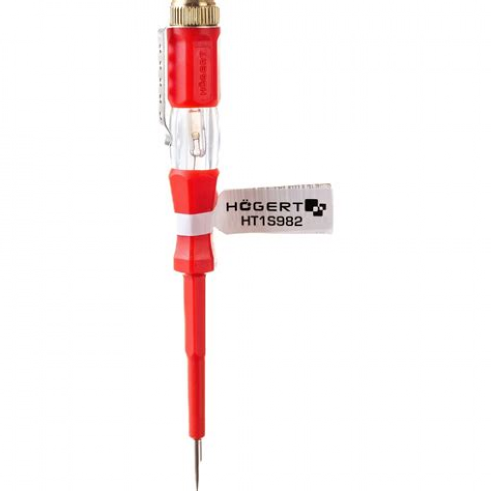 Отвертка - индикатор 100-500В 140мм HOEGERT HT1S982