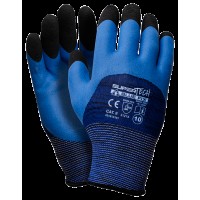 Перчатки полиэстер с латексным покрытием полным SUPER TECH BLUE FIX р.10