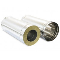 Труба-дымоход Термо L=1,0 м Ф200х115 (н/ж. ст. 0,8 мм + н/ж. ст.) ХХХ