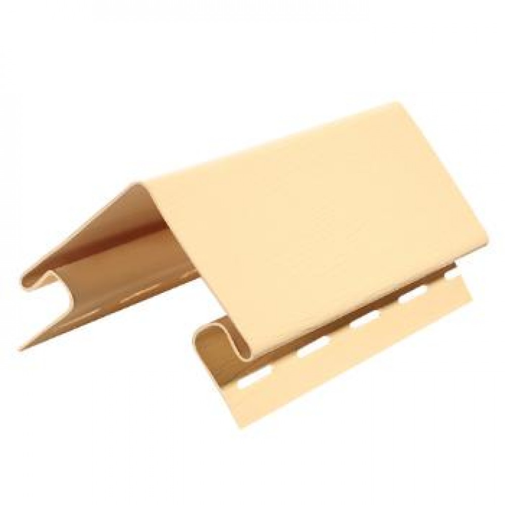 Угол наружный к сайдингу, софиту Classic Color, Дачный 3050мм Слоновая кость/ Молочай