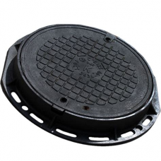 Люк канализац.чугунный средний С(В125) 12,5т с запорным устройством Люк канализац.чугунный средний С(В125) 12,5т с запорным устройством