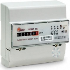 Счетчик эл. Нева 303, 5- 50,60А,3*220В, 1SO,3ф мех.DIN