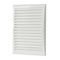 Решетка пластиковая 140*300 белая (N30)