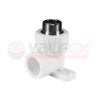 ППР Угольник с креплением РН 25*1/2" белый (60/15) 10121025