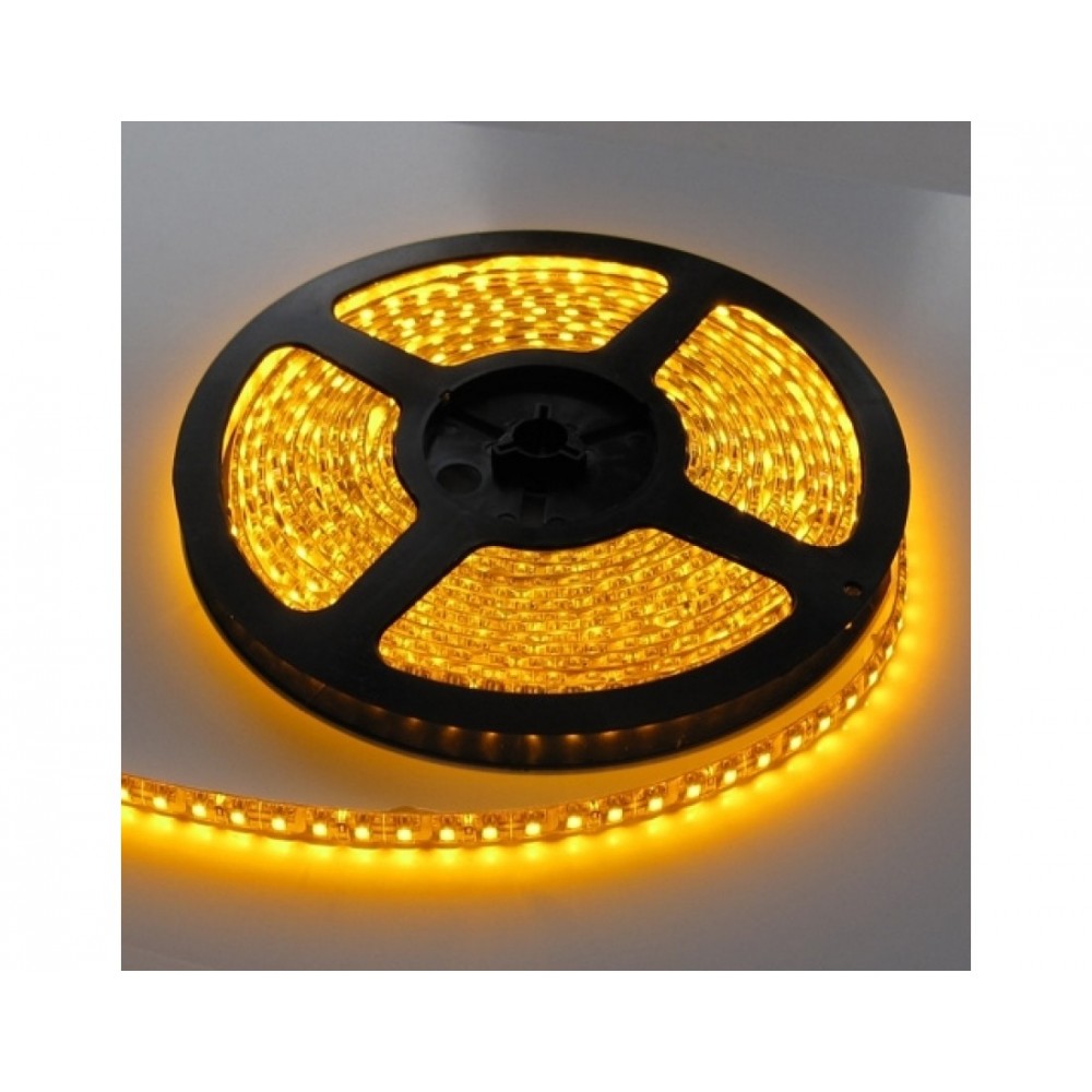 Светодиодная лента LED  4.8Вт/м IP33 желтая