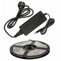 Светодиодная лента LED 14.4Вт/м IP33 6000к (НАБОР 5м+адаптер) 