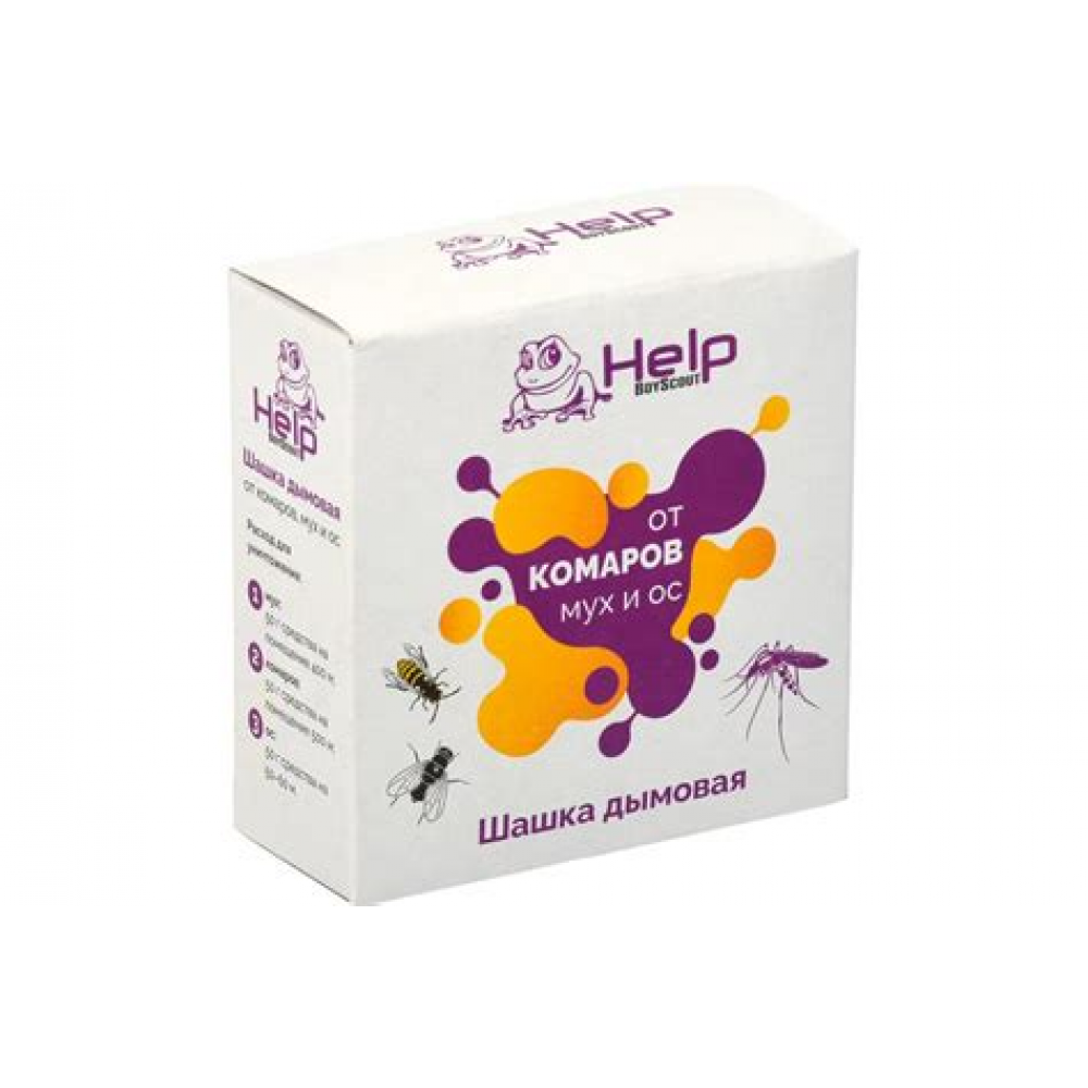 Шашка дымовая от комаров,мух и ос , 50гр 80233 Шашка дымовая от комаров,мух и ос , 50гр 80233