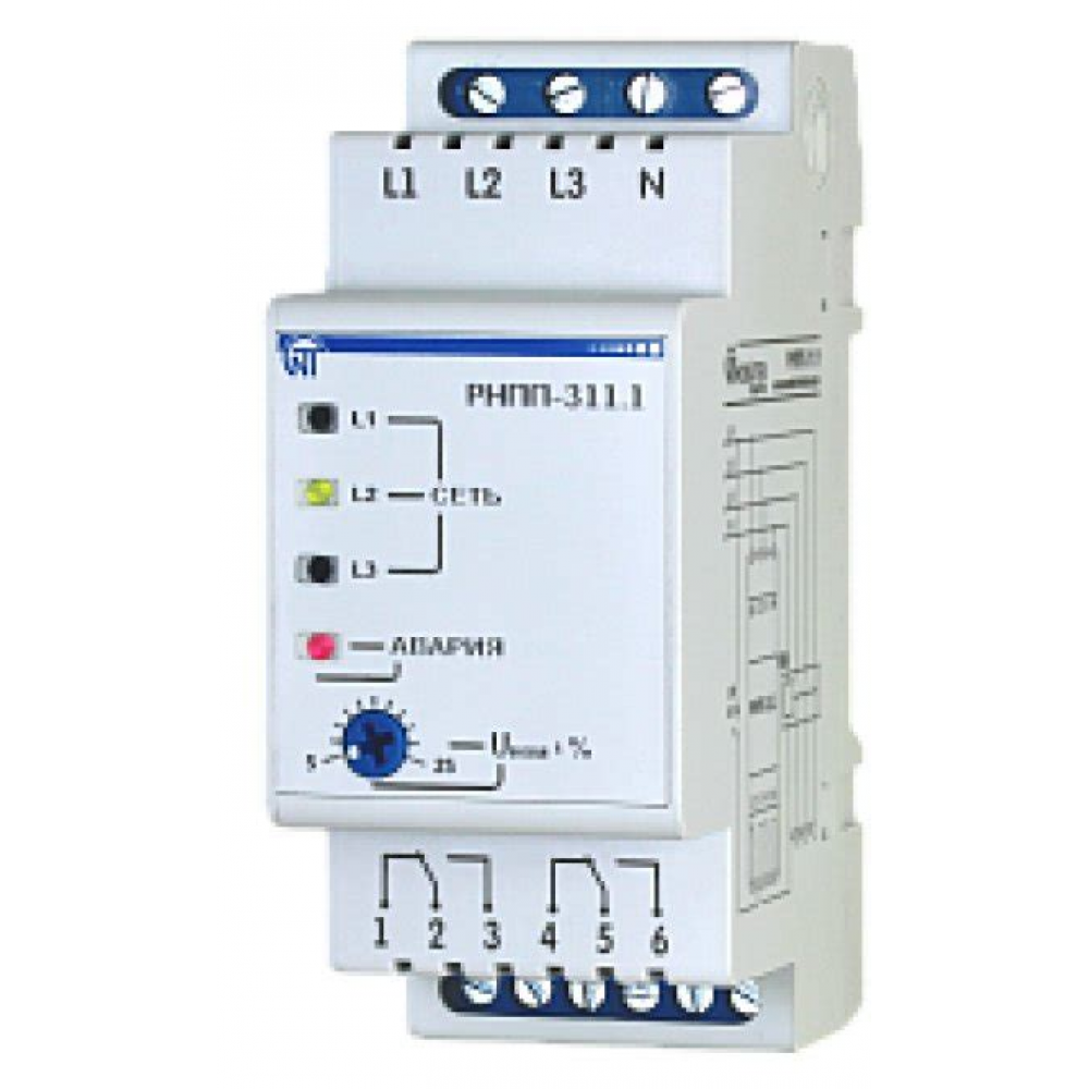 Реле напряжения,перекоса и последоват.фаз РНПП-311.1 Реле напряжения,перекоса и последоват.фаз РНПП-311.1