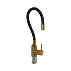 Смеситель для кухни с гибким изливом MAGNUS мат.золото 9267