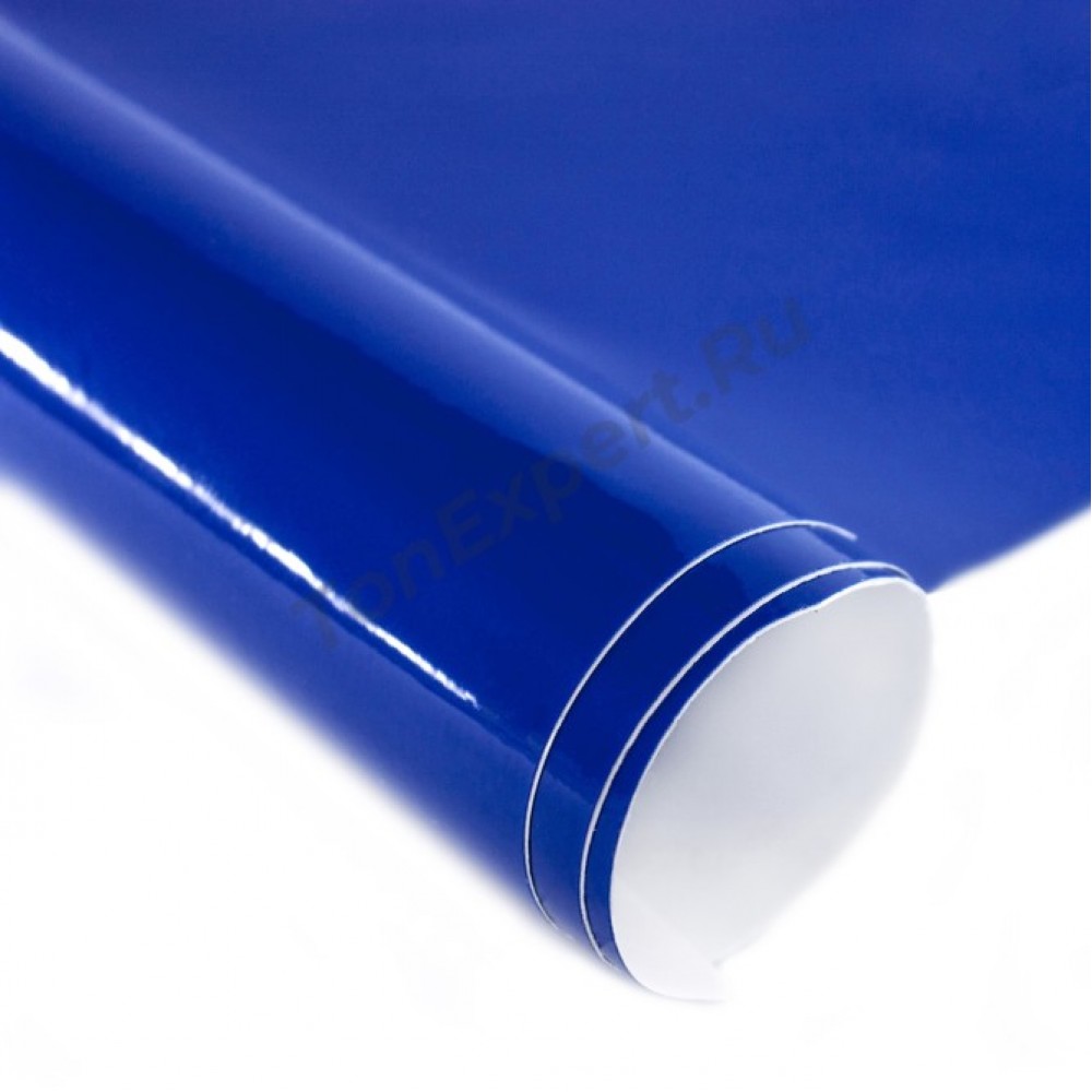Пленка самоклеющаяся 45смх2м синяя глянцевая 10038 ХХХ