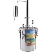 Дистиллятор ПЕРВАЧ Супер-Элит 20л, термометр, клапан давления, сухопарник, охладитель АКЦИЯ 15%