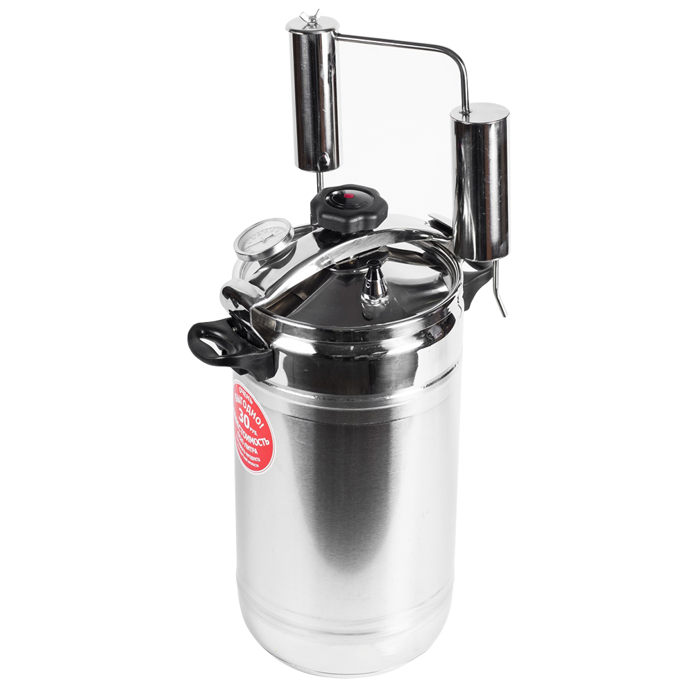 Дистиллятор ПЕРВАЧ Супер-Элит 20л, термометр, клапан давления, сухопарник, охладитель АКЦИЯ 15% Дистиллятор ПЕРВАЧ Супер-Элит 20л, термометр, клапан давления, сухопарник, охладитель АКЦИЯ 15%