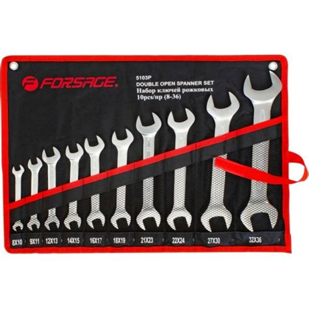 Набор ключей 10шт рожковых RF-5103P 50697 Набор ключей 10шт рожковых RF-5103P 50697