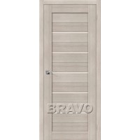 Полотно дверное ЭКО Браво-22 200*60 Cappucino Melinga Magic Fog