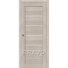 Полотно дверное ЭКО Браво-22 200*60 Cappucino Melinga Magic Fog
