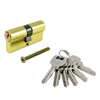 Цилиндровый механизм А 70 ВР 6 кл. золото англ.ключ (8238)