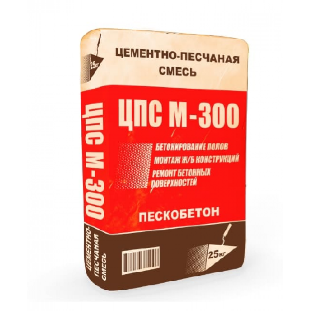 Раствор для пола ПЦС  М300 мешок 25кг 42м/пал