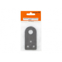 Проушина для замка 80х40 прямая (черная) толщина 5мм (10012)