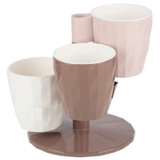 Кашпо RUBY Трио,Белый,Мокко,Беж-розовый,Фисташковый,Фукчия,455-707/716/717