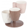 Кашпо RUBY Трио,Белый,Мокко,Беж-розовый,Фисташковый,Фукчия,455-707/716/717