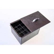 Коптильня горячего копчения прямоугольная 180*240*300мм Счастливый день (сталь) АКЦИЯ 20%