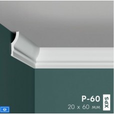 Плинтус потолочный  P 60 (60*20мм) 