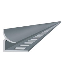 Профиль д/керам.плитки алюм. 2500мм (серебро) Р10В