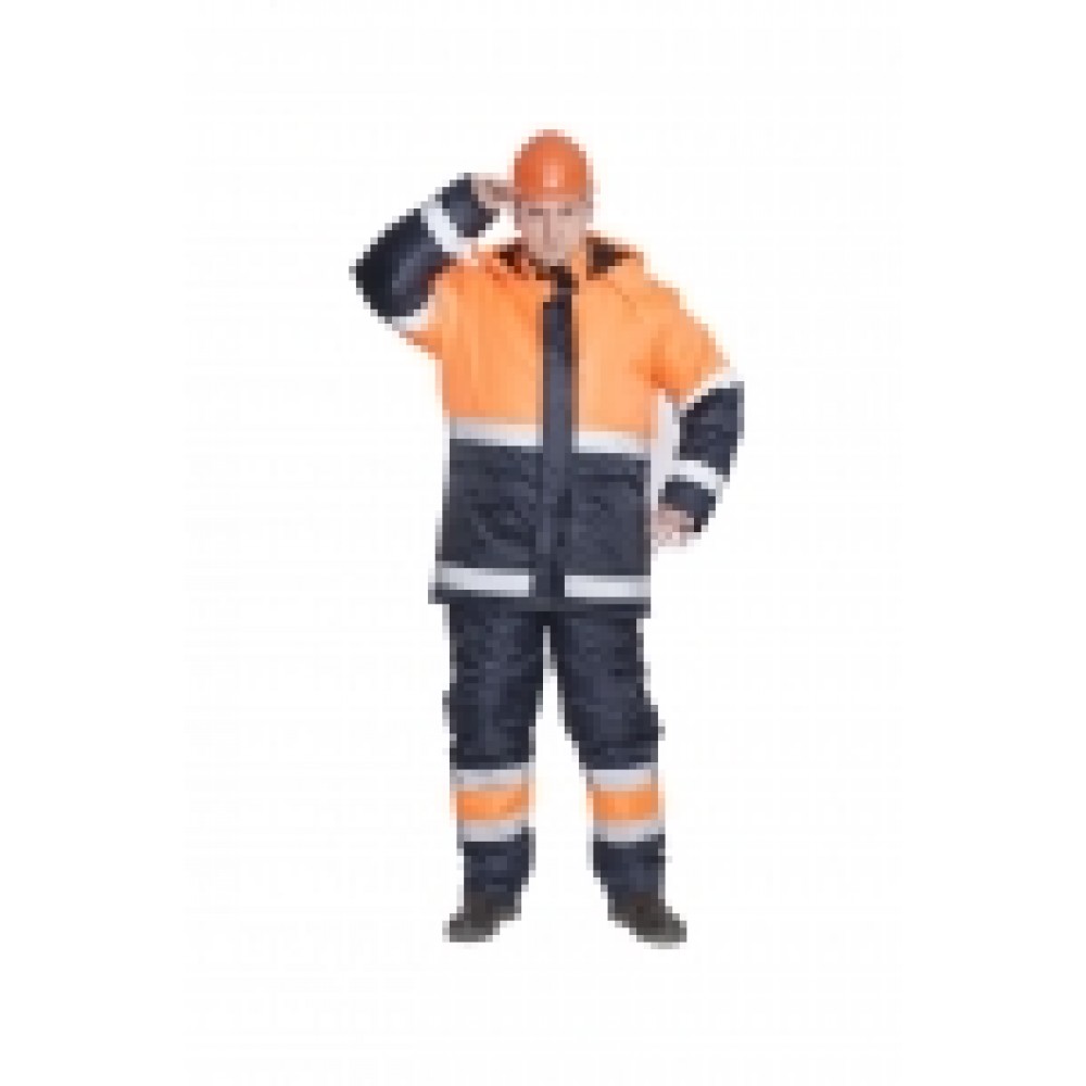 Костюм ВЬЮГА зимний куртка/полукомб. т.серый/чёрный р.56-58 182-188 Костюм ВЬЮГА зимний куртка/полукомб. т.серый/чёрный р.56-58 182-188