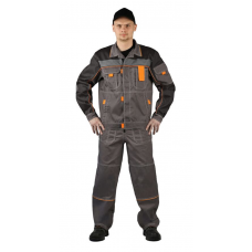 Костюм Рольф (куртка+п/комбинез.) т.серый/черный р.60-62 170-176 (КОС122-336)
