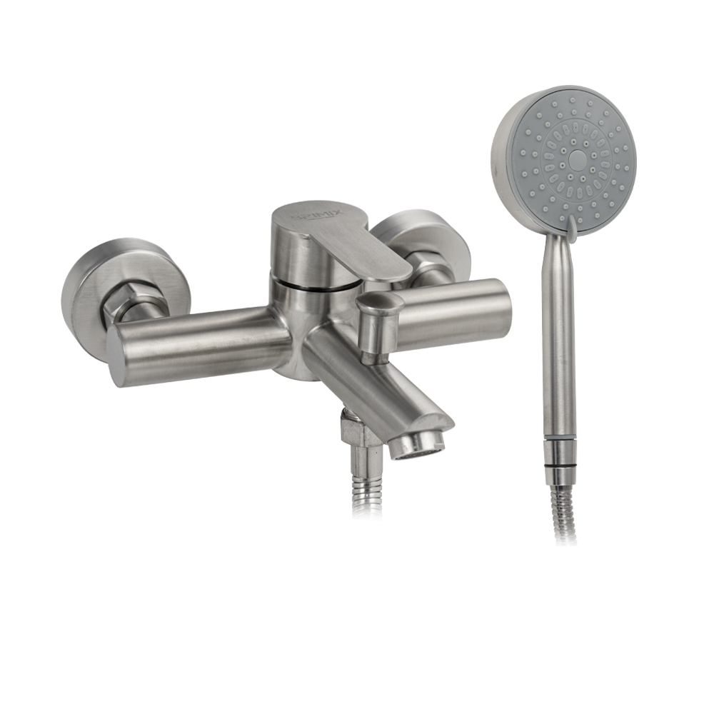 Смеситель для ванны BRIMIX короткий нос Сатин 9394