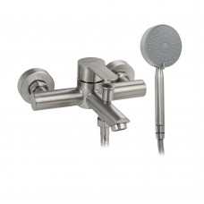 Смеситель для ванны BRIMIX короткий нос Сатин 9394 Смеситель для ванны BRIMIX короткий нос Сатин 9394