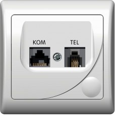 Розетка GPKТ-F 980 компьют.-телефон. АКЦИЯ 50%