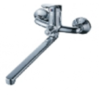 Смеситель для ванны с плоским изливом без лейки а шланга B22-029M 