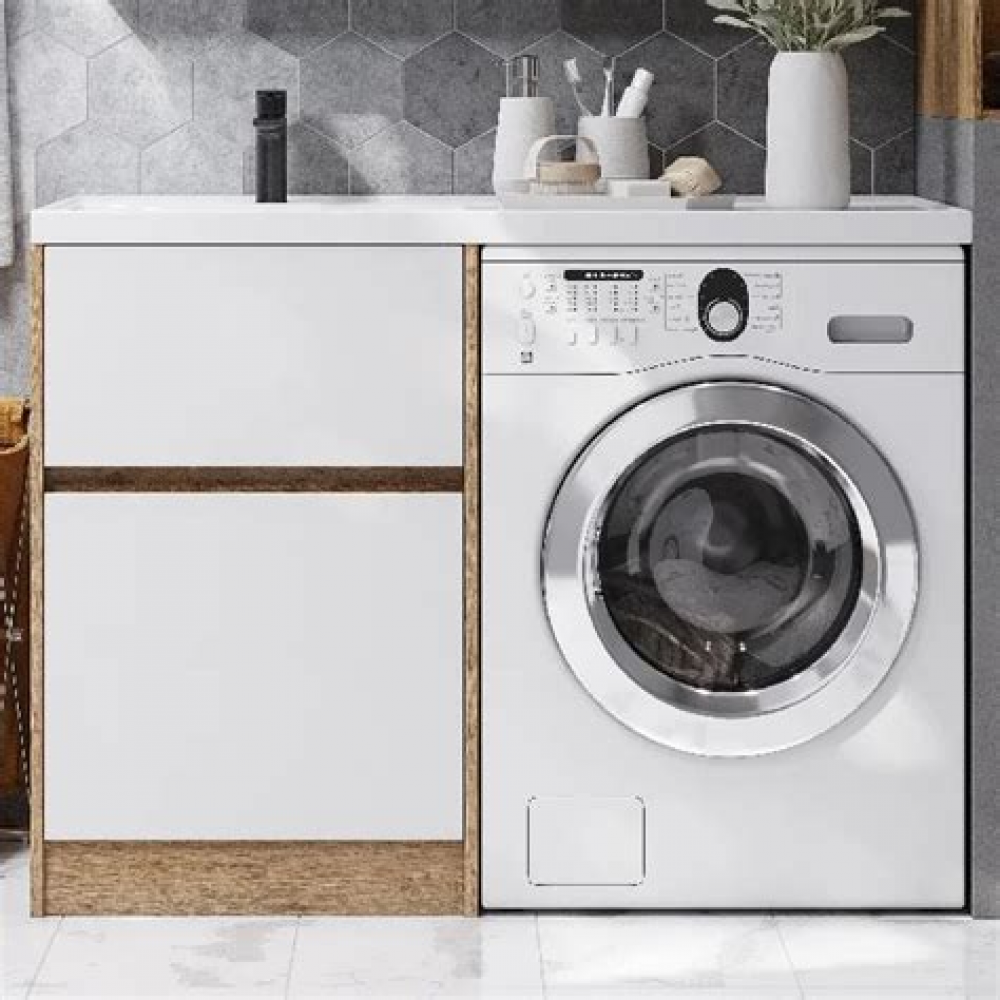 Шкаф подвесной Реймс 50 левый (белый)