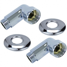 Соединение для полотенцесушителя угловое 3/4"х3/4" гайка-штуцер